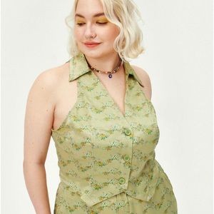 Floral All Over Print Halter from Cider